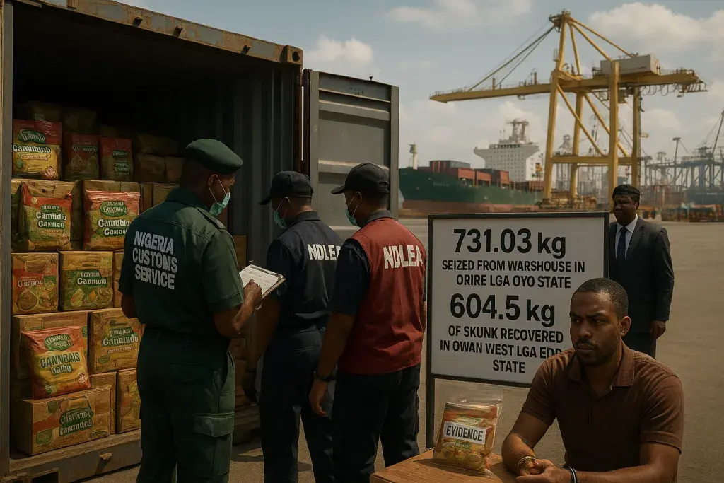 Nigeria Seizes Cannabis Edibles at Port, Exposing Import Control Gaps